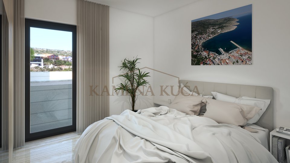 Exklusive Apartments in Vinjerac, bei Zadar. Erste Reihe zum Meer